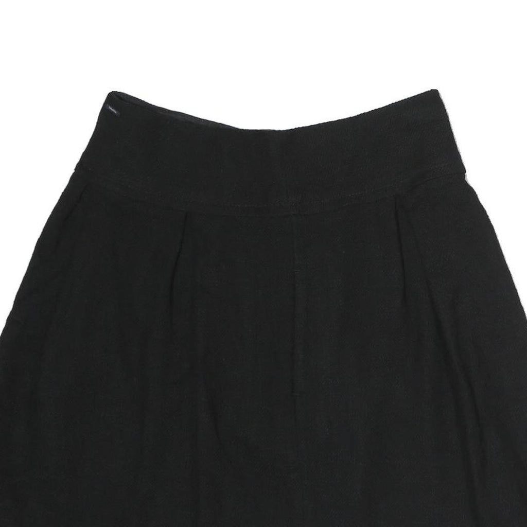 MAX MARA Womens Black Cotton Skater Short Skirt M Elegant Minimalist Casual