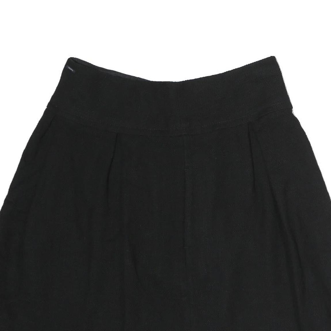 MAX MARA Womens Black Cotton Skater Short Skirt M Elegant Minimalist Casual