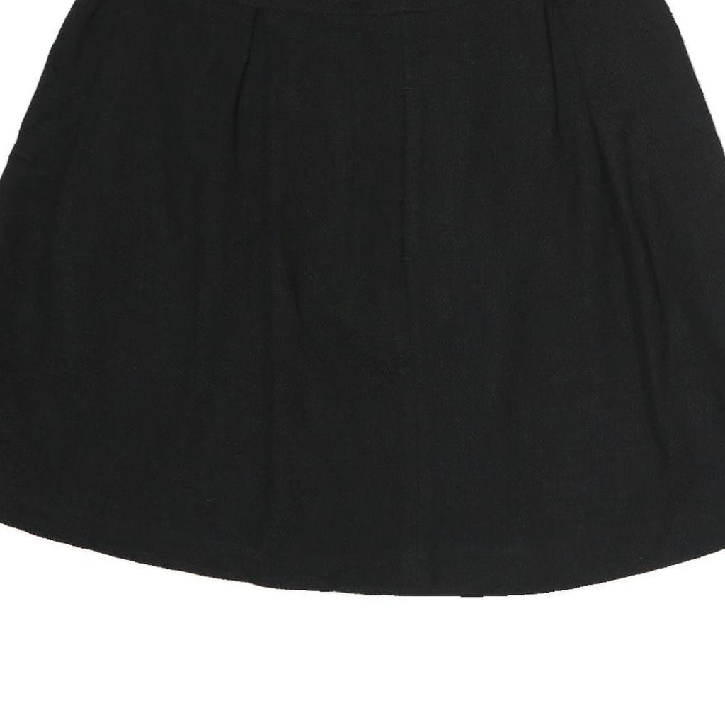MAX MARA Womens Black Cotton Skater Short Skirt M Elegant Minimalist Casual