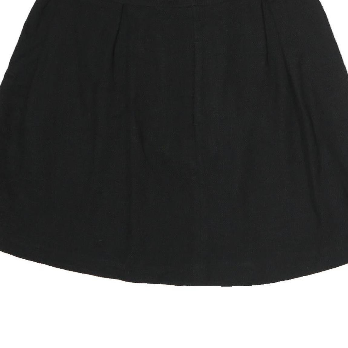 MAX MARA Womens Black Cotton Skater Short Skirt M Elegant Minimalist Casual