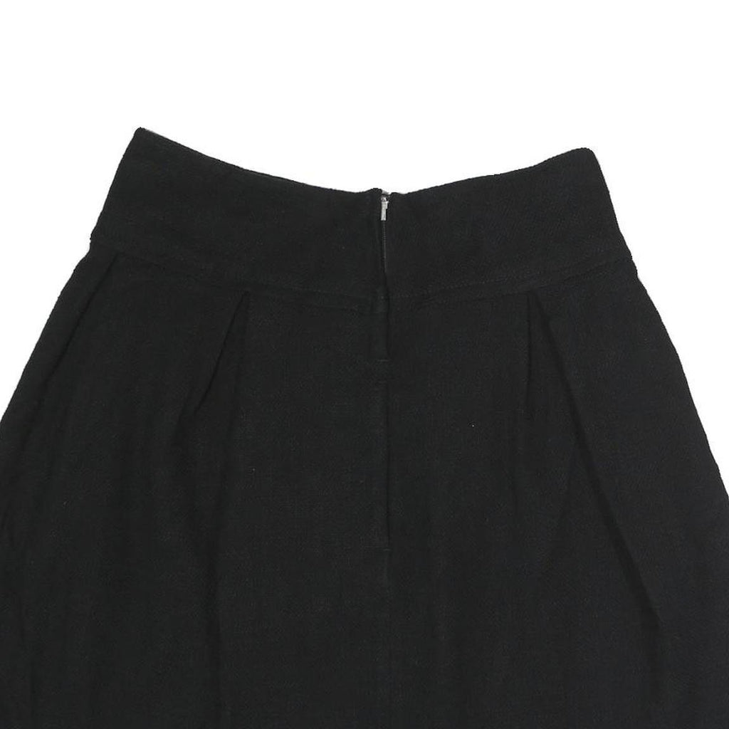 MAX MARA Womens Black Cotton Skater Short Skirt M Elegant Minimalist Casual