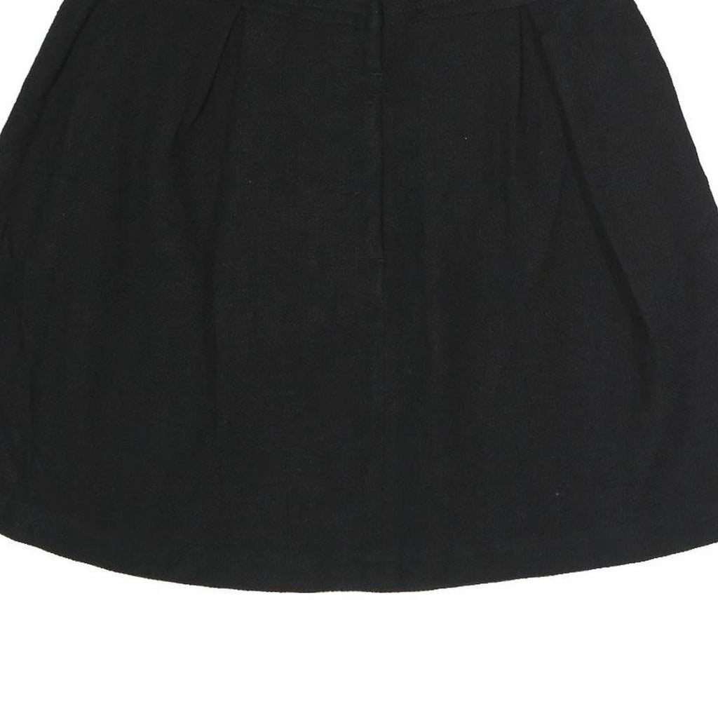 MAX MARA Womens Black Cotton Skater Short Skirt M Elegant Minimalist Casual