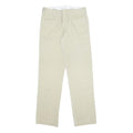 DICKIES Womens Slim Beige Cotton Blend Slim Straight Trousers W30 L34 Workwear