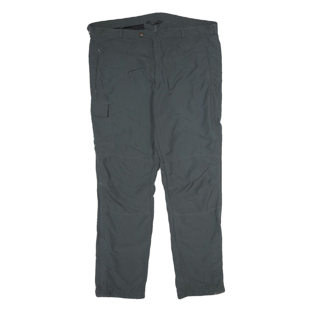 SALEWA Mens Nylon Dark Grey Regular Fit Cargo Trousers W44 L36 Outdoor Zip