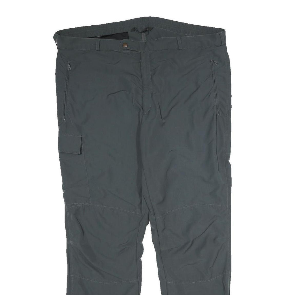 SALEWA Mens Nylon Dark Grey Regular Fit Cargo Trousers W44 L36 Outdoor Zip