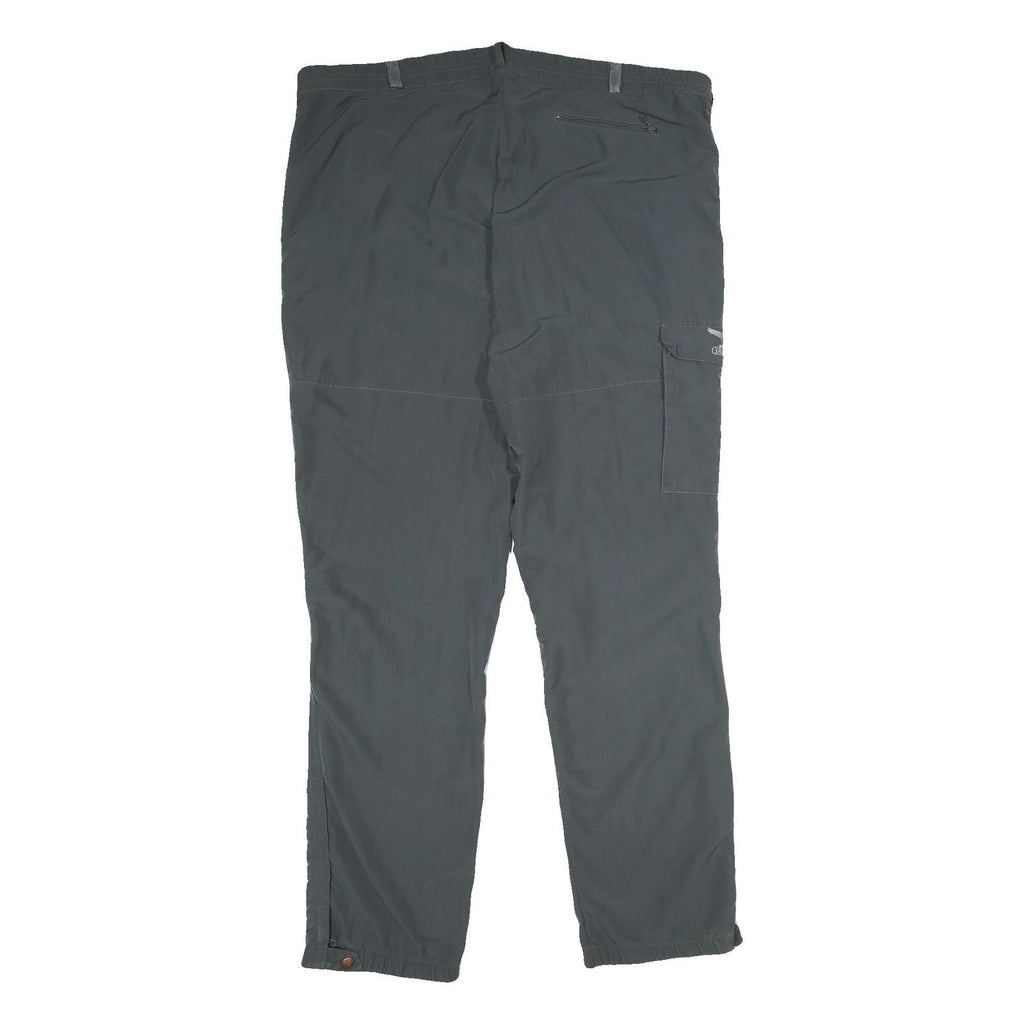 SALEWA Mens Nylon Dark Grey Regular Fit Cargo Trousers W44 L36 Outdoor Zip