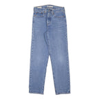 LEVI'S Wedgie Big E Womens Jeans Blue Regular Straight Denim Light W25 L28