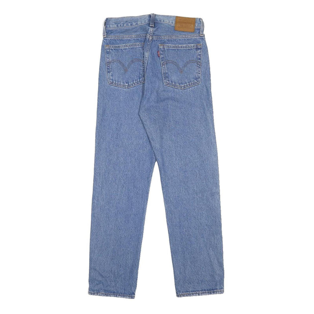 LEVI'S Wedgie Big E Womens Jeans Blue Regular Straight Denim Light W25 L28