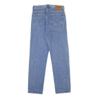 LEVI'S Wedgie Big E Womens Jeans Blue Regular Straight Denim Light W25 L28