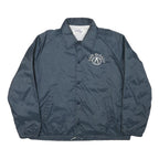 CHALK LINE Mens Blue Rand McNally Coach Jacket L Polyester Blend Button Closure