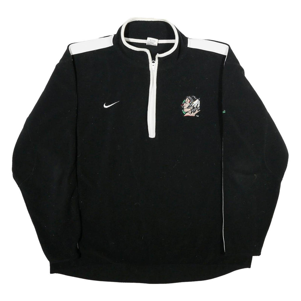 NIKE Mens Black & White Patterned Pullover Jumper 2XL Polyester Sportswear