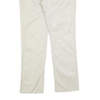 RALPH LAUREN POLO JEANS COMPANY Womens Cotton Blend Cream Slim Straight Trousers
