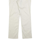 RALPH LAUREN POLO JEANS COMPANY Womens Cotton Blend Cream Slim Straight Trousers