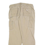 CARHARTT Womens Cotton Blend Beige Regular Leg Trousers W34 L30 Workwear