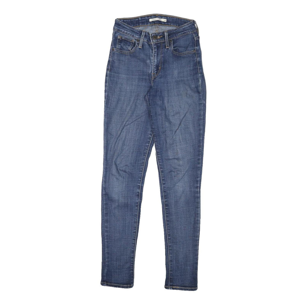 LEVI'S Womens Slim Blue Denim Light Wash Jeans W23 L28 Stretch Cotton Blend