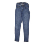 LEVI'S Womens Slim Blue Denim Light Wash Jeans W23 L28 Stretch Cotton Blend