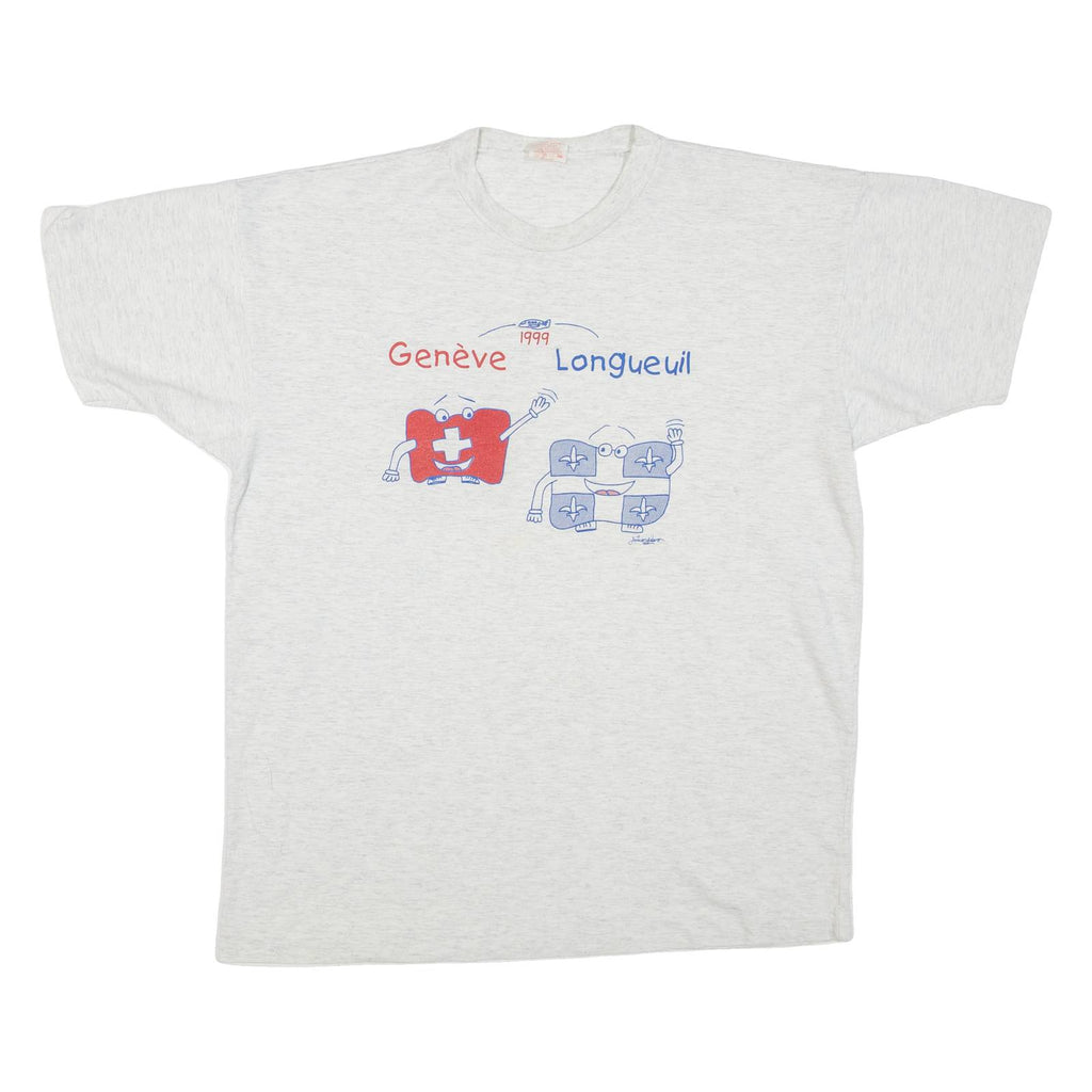 Geneve Longueuil Mens T-Shirt Grey L