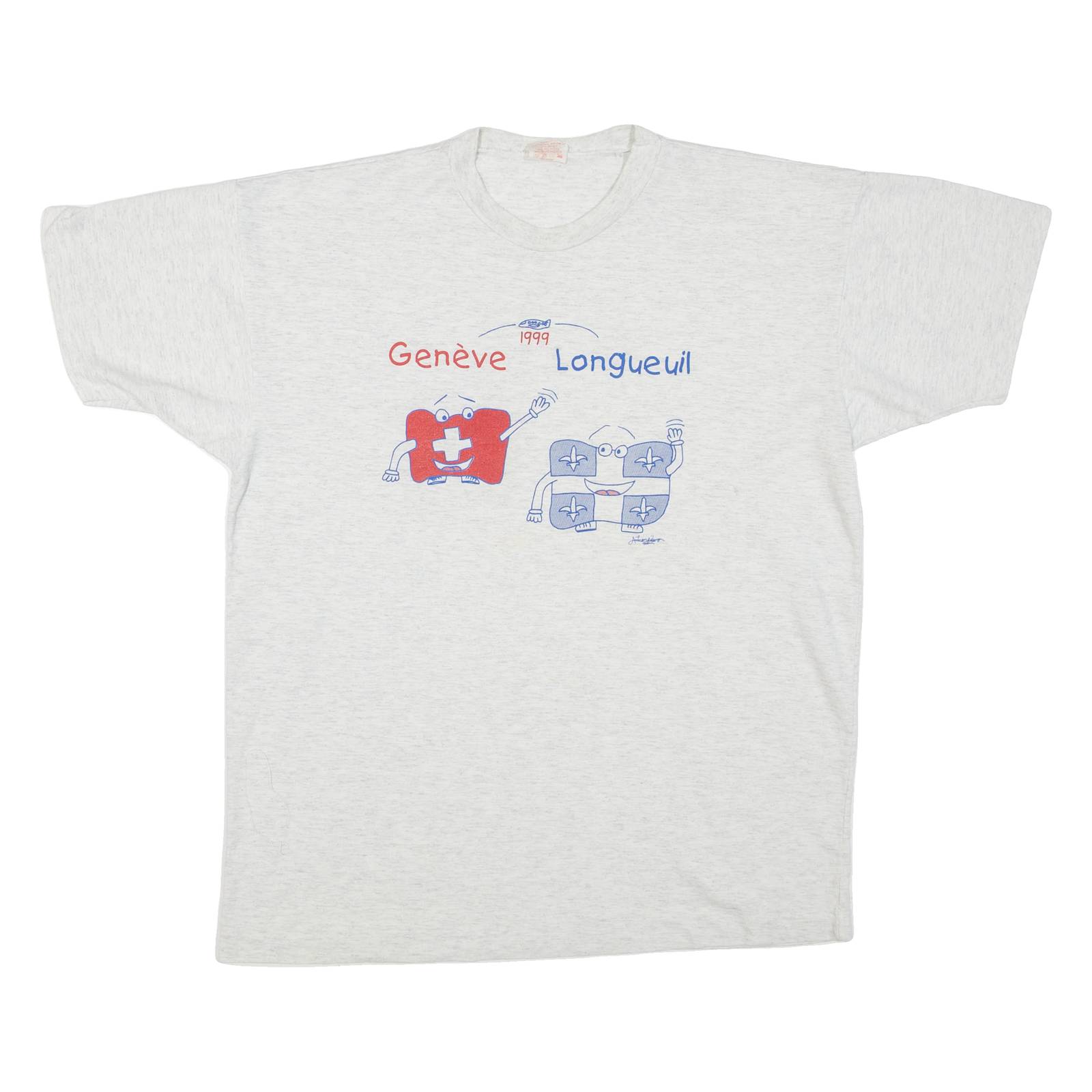 Geneve Longueuil Mens T-Shirt Grey L