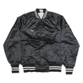 SPORTSMASTER Mens Varsity Jacket Black Nylon USA L