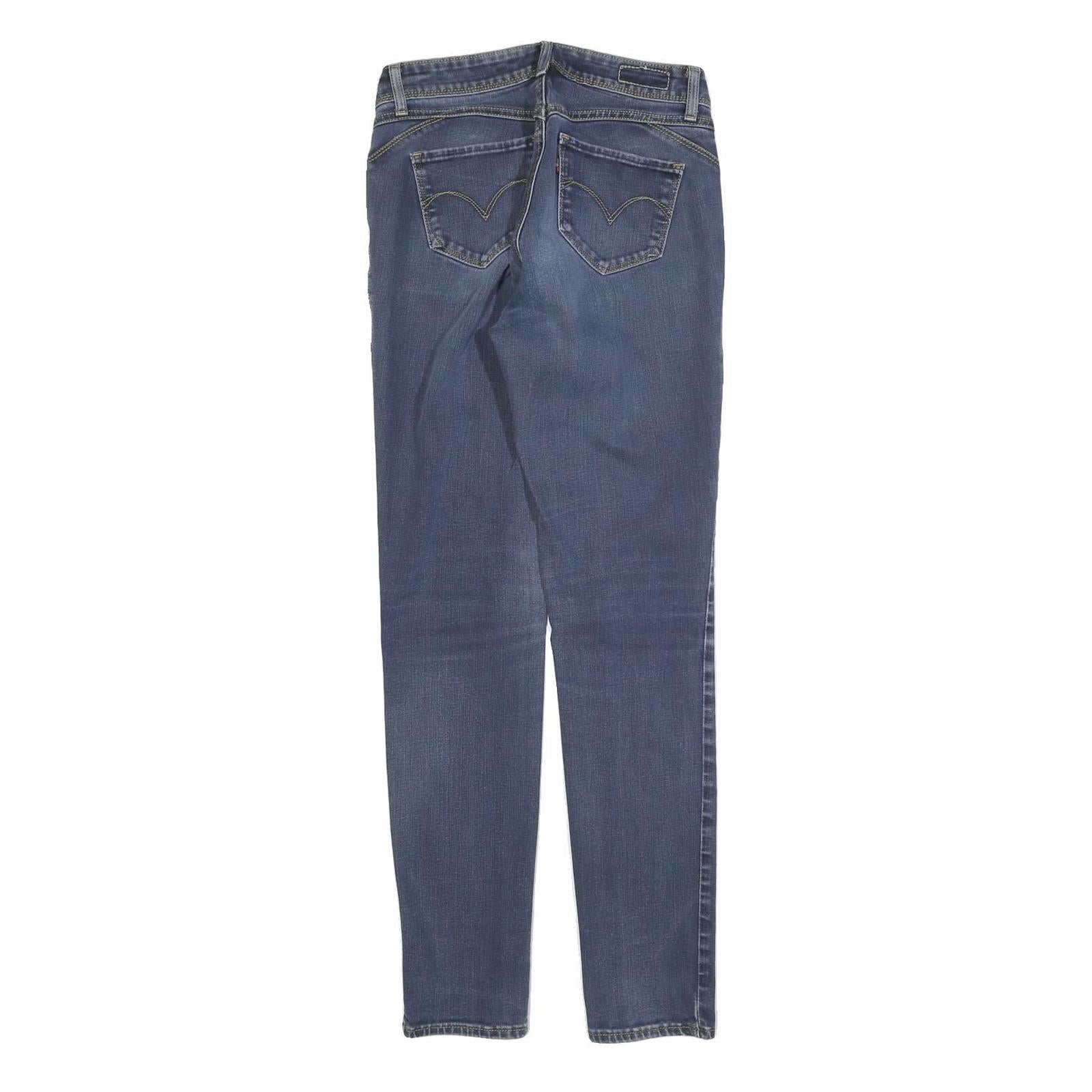 LEVI'S Womens Jeans Blue Slim Skinny Denim Medium W26 L29 Stretch Zip