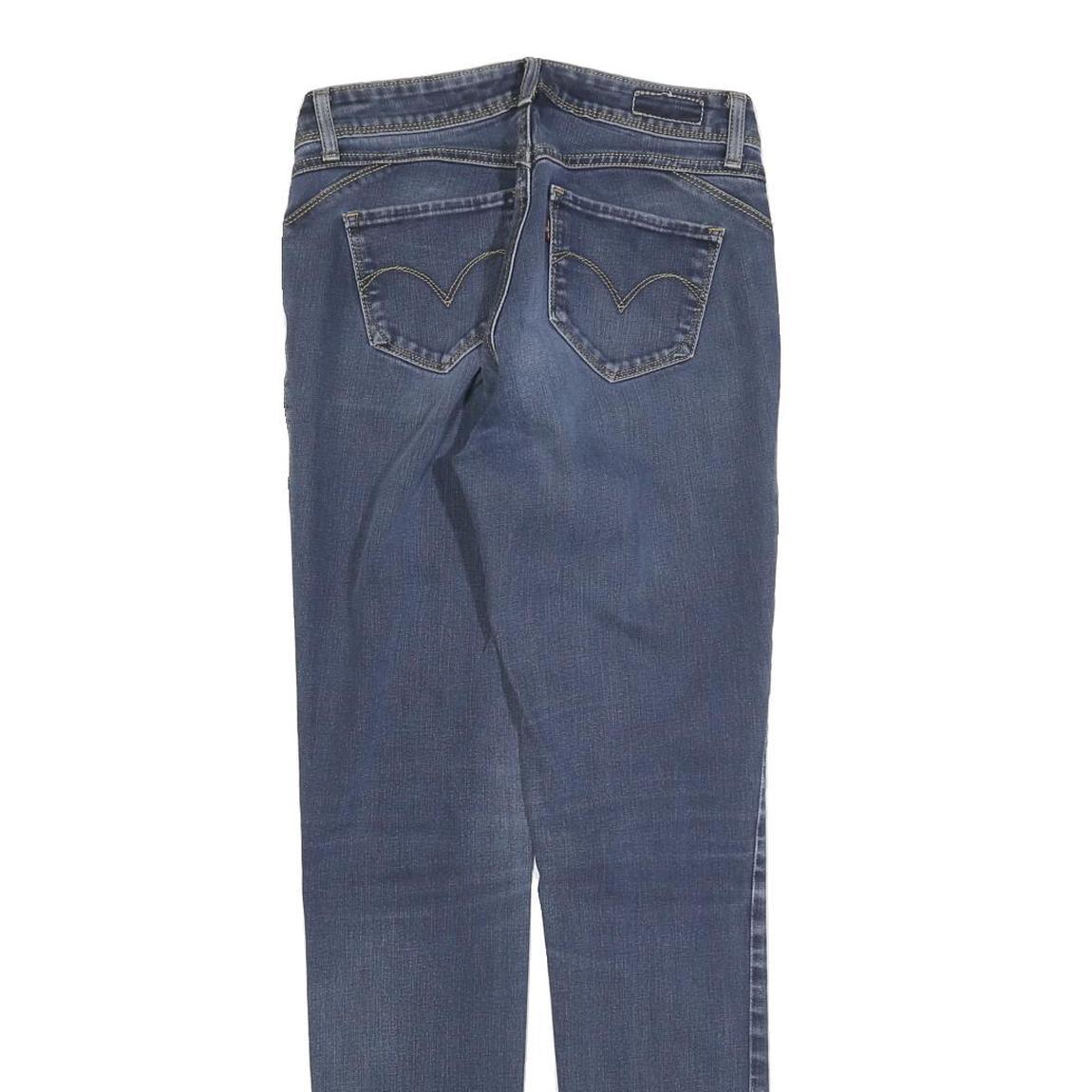 LEVI'S Womens Jeans Blue Slim Skinny Denim Medium W26 L29 Stretch Zip