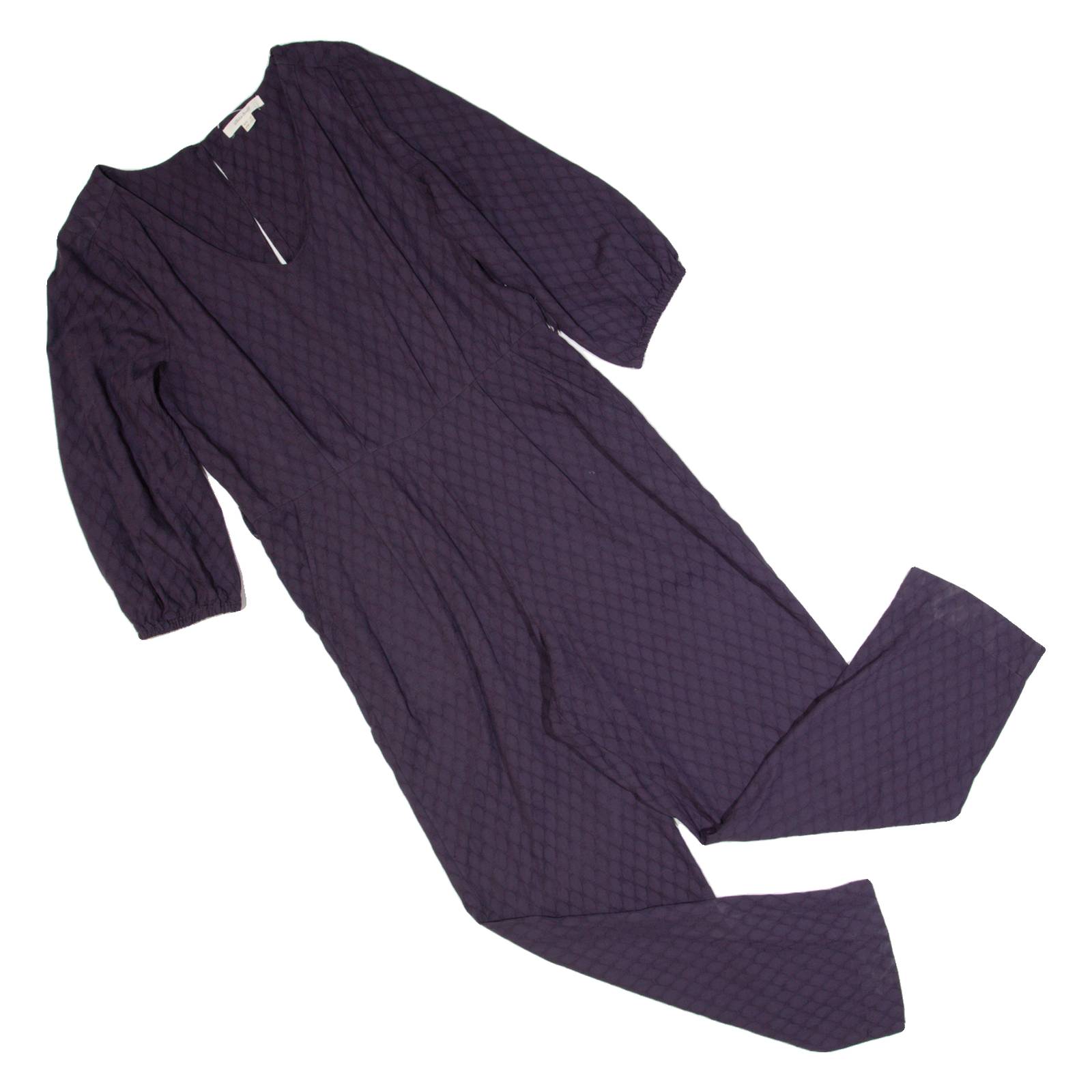 WHITE STUFF Womens Jumpsuit Blue Spotted Straight UK 8