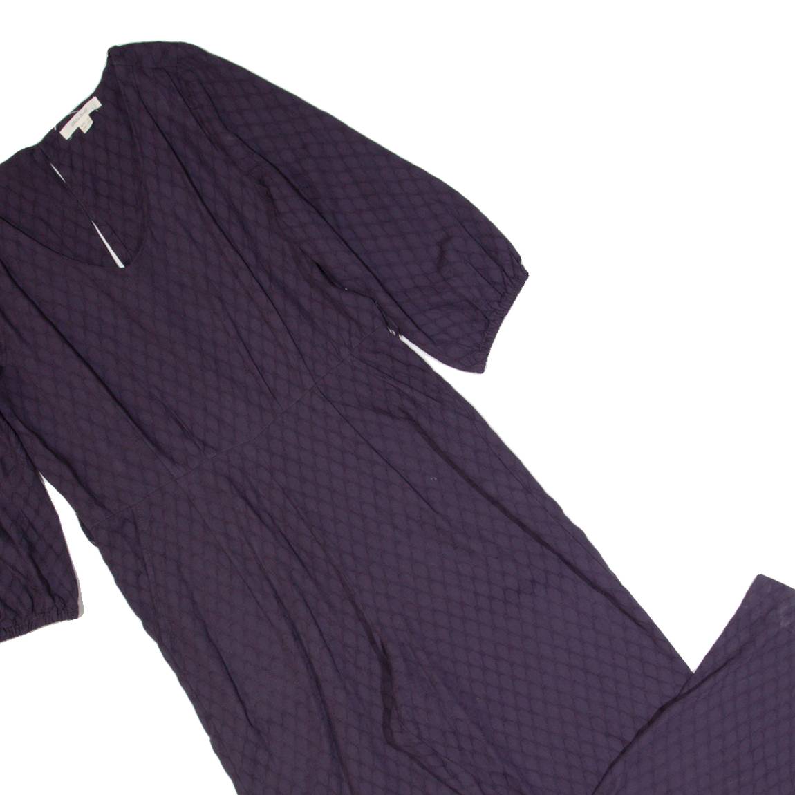 WHITE STUFF Womens Jumpsuit Blue Spotted Straight UK 8