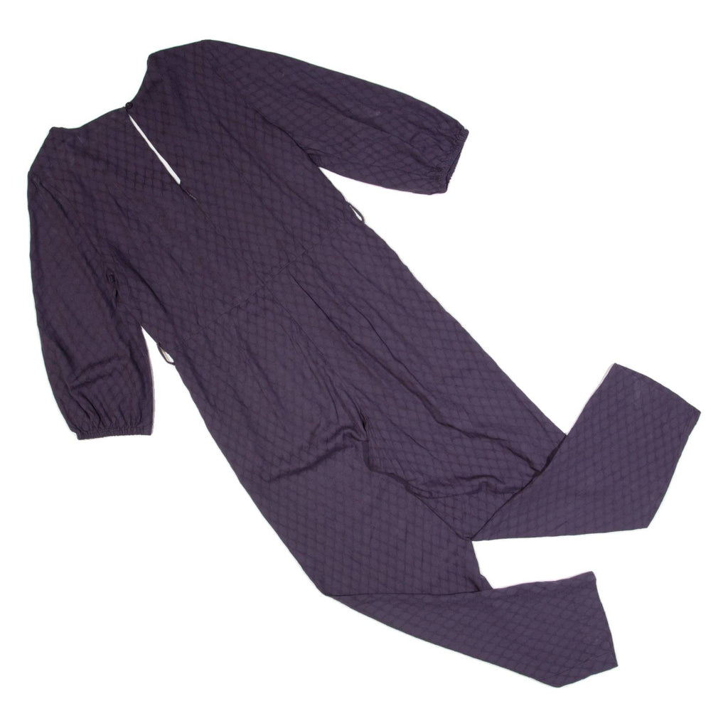 WHITE STUFF Womens Jumpsuit Blue Spotted Straight UK 8