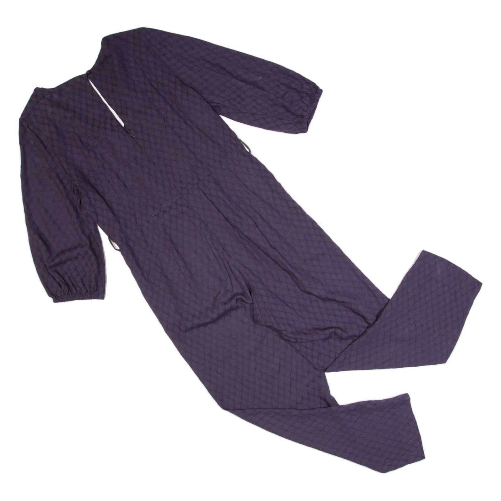 WHITE STUFF Womens Jumpsuit Blue Spotted Straight UK 8