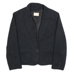 PENDLETON Womens Black Wool Tailored Jacket S Button Closure Plain Classic