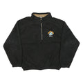 ENGLISH BAY Mens Black Plain Pullover Jumper Crew Neck Polyester Blend L Casual