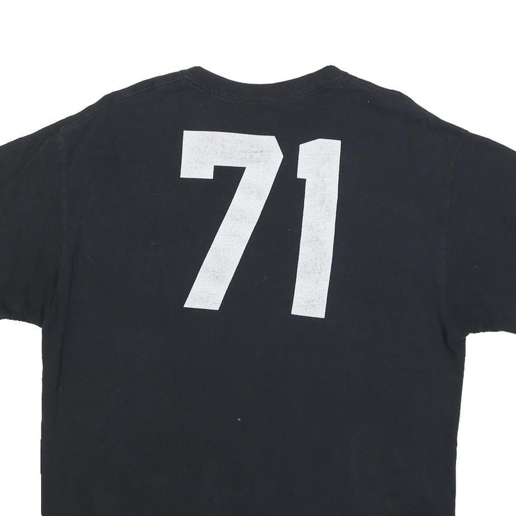 2PAC Mens Black Tupac Graphic T-Shirt L Short Sleeve Crew Neck Music Rap