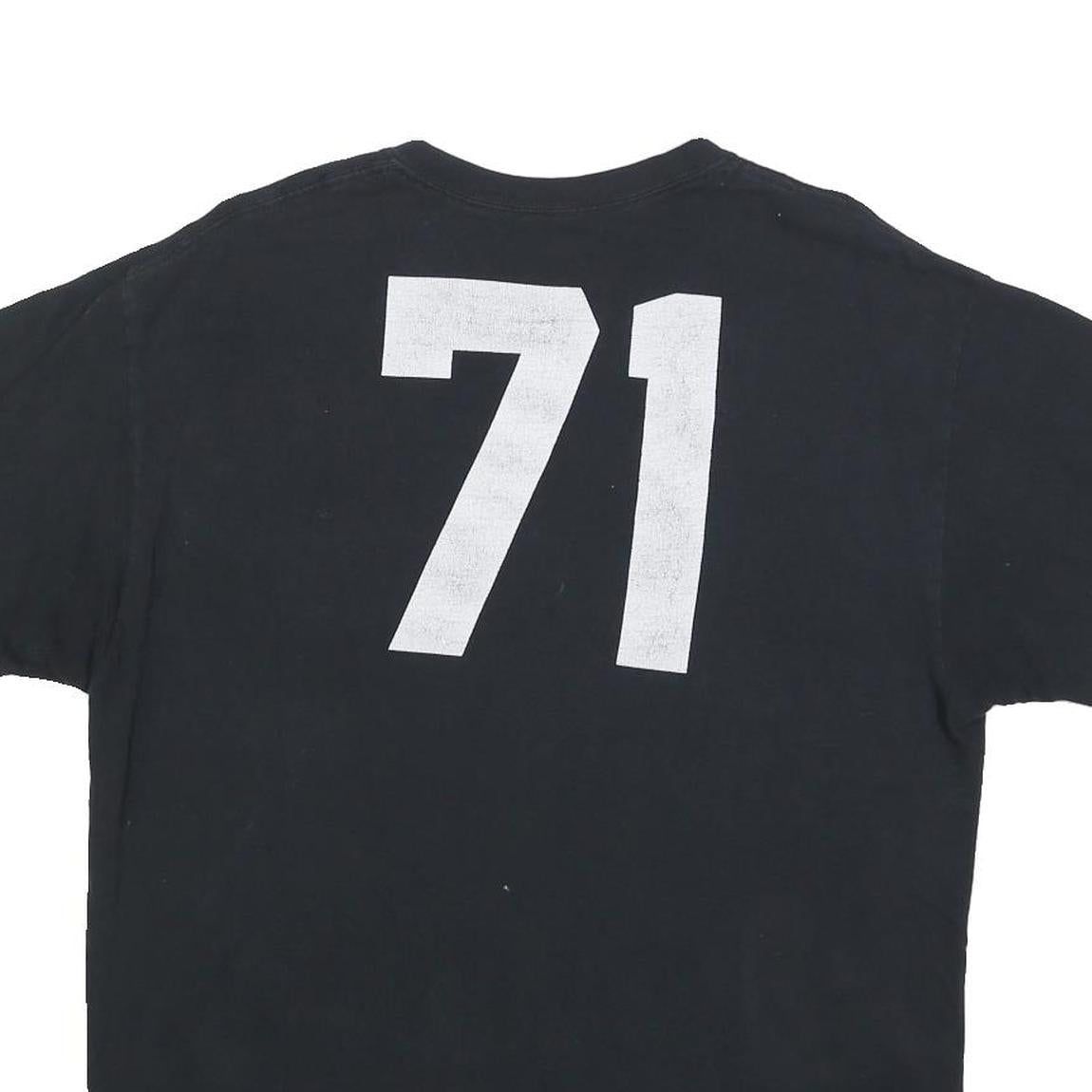 2PAC Mens Black Tupac Graphic T-Shirt L Short Sleeve Crew Neck Music Rap