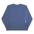 CARHARTT Mens Blue Long Sleeve Crew Neck Cotton Blend T-Shirt L Sleeve Logo
