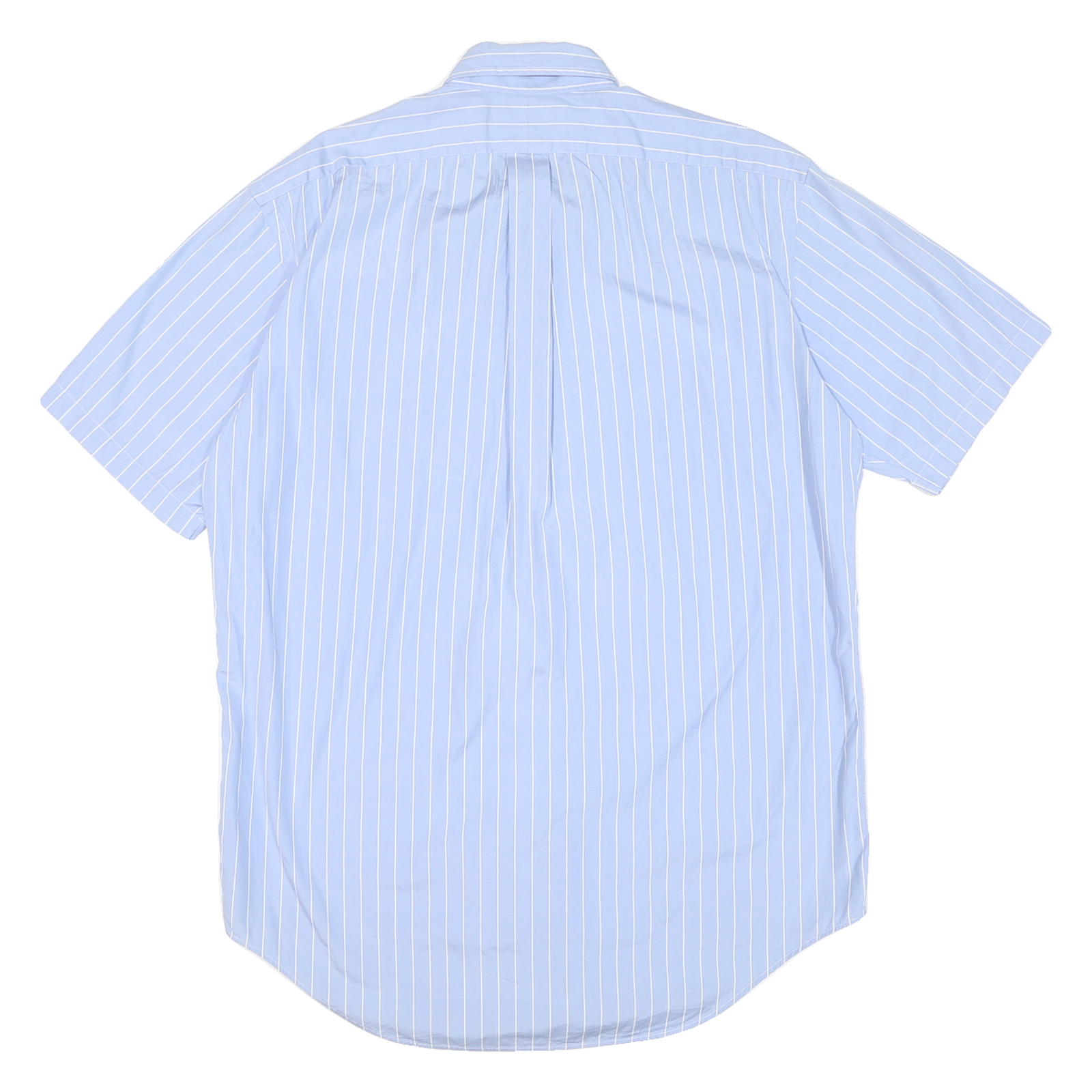 RALPH LAUREN Mens Blue & White Stripe Classic Fit Shirt M Button Down Casual
