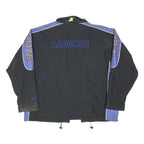 CHASE AUTHENTICS Mens Black & Blue Labonte Racing Jacket 2XL Polyester Blend
