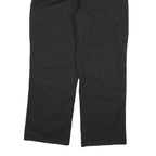 DICKIES Mens Relaxed Black Cotton Blend Zip Trousers W36 L31 Workwear