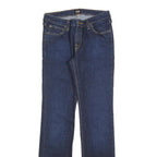LEE Womens Slim Blue Denim Cotton Jeans W28 L33 Classic Fit Zip Closure
