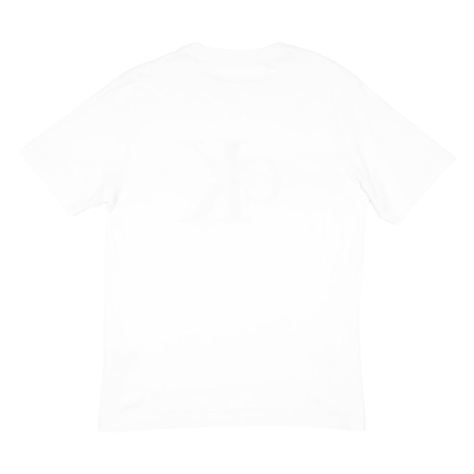 CALVIN KLEIN JEANS Womens White Red Logo Graphic T-Shirt M Short Sleeve Crew
