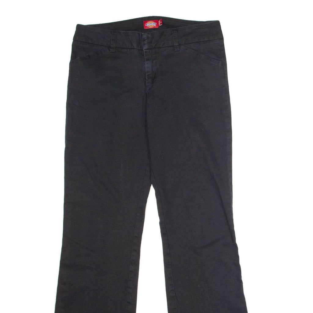 DICKIES Workwear Womens Trousers Black Regular Flared W30 L32