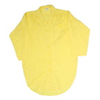 FREEDOM Womens Yellow Cotton Day Shirt Dress M Casual Lightweight
