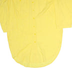 FREEDOM Womens Yellow Cotton Day Shirt Dress M Casual Lightweight