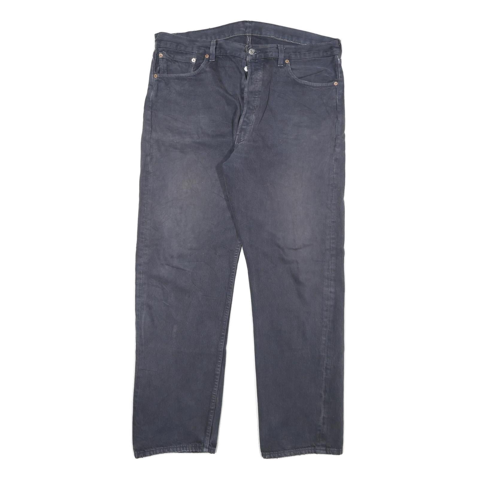 LEVI'S 501 Mens Regular Jeans Blue Denim W36 L31 Classic Button Fly