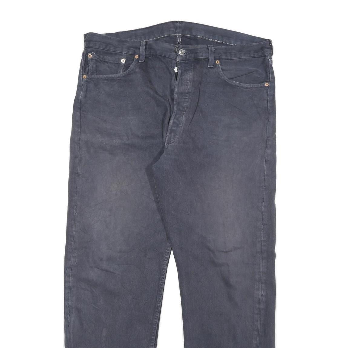 LEVI'S 501 Mens Regular Jeans Blue Denim W36 L31 Classic Button Fly