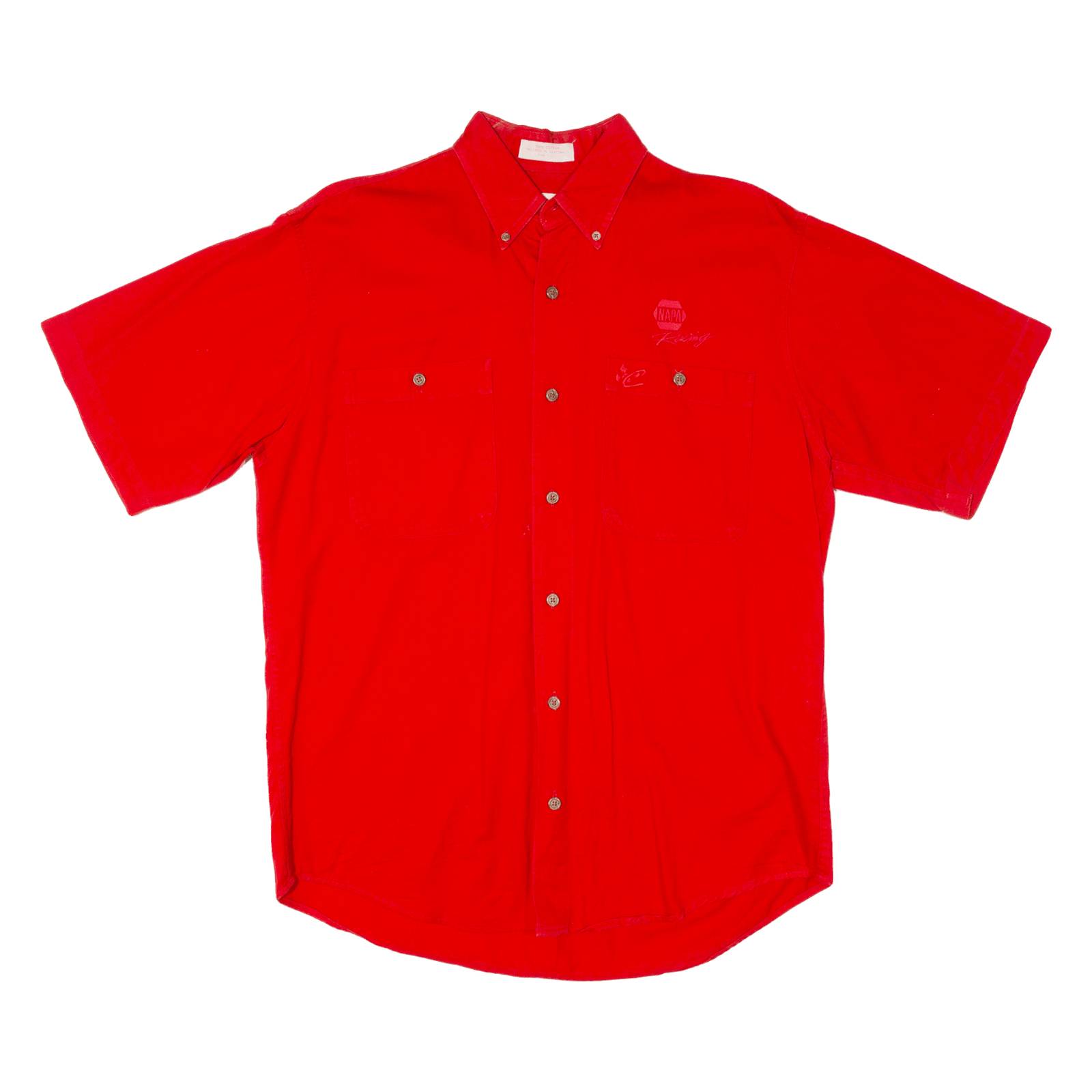 CHASE Mens Plain Shirt Red M