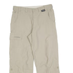 SCHOFFEL Womens Beige Regular Fit Straight Leg Trousers W32 L28 Lightweight