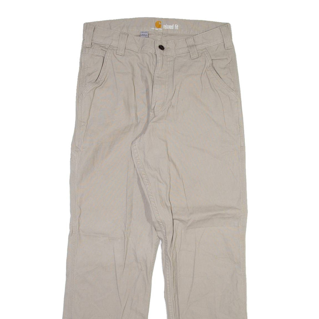 CARHARTT Mens Trousers Beige Relaxed Straight W32 L32