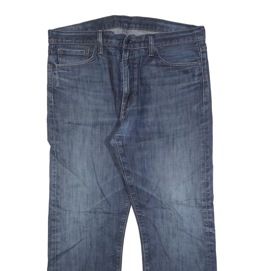 LEVI'S 513 Mens Jeans Blue Regular Straight Denim Medium W38 L27 Zip Closure