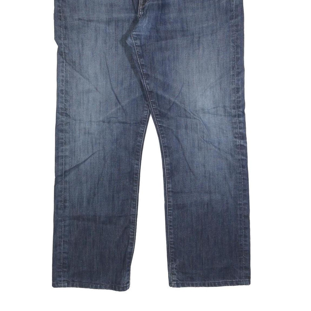 LEVI'S 513 Mens Jeans Blue Regular Straight Denim Medium W38 L27 Zip Closure