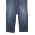 LEVI'S 513 Mens Jeans Blue Regular Straight Denim Medium W38 L27 Zip Closure